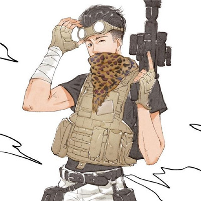 吃鸡情侣头像一左一右一男一女图片