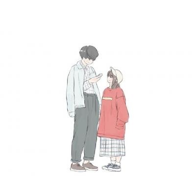 情侣头像卡通漫画两张一对图片