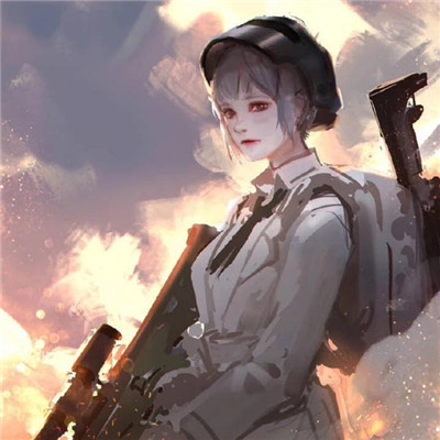 吃鸡情侣头像一左一右一男一女图片