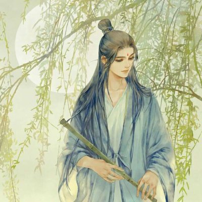 唯美古风男生头像动漫图片