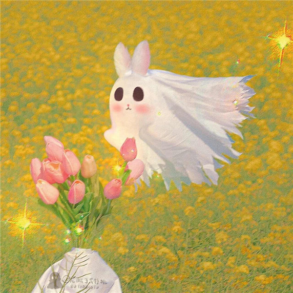 幽灵可爱鬼鬼创意情侣头像图片